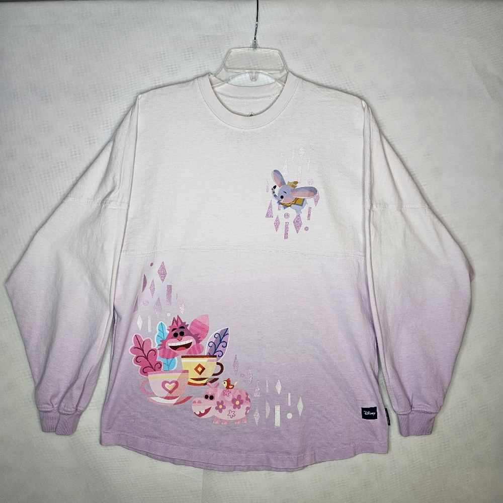 Disney World Spirit Sweatshirt By Joey Chou Size S Oversized Purple Glitter